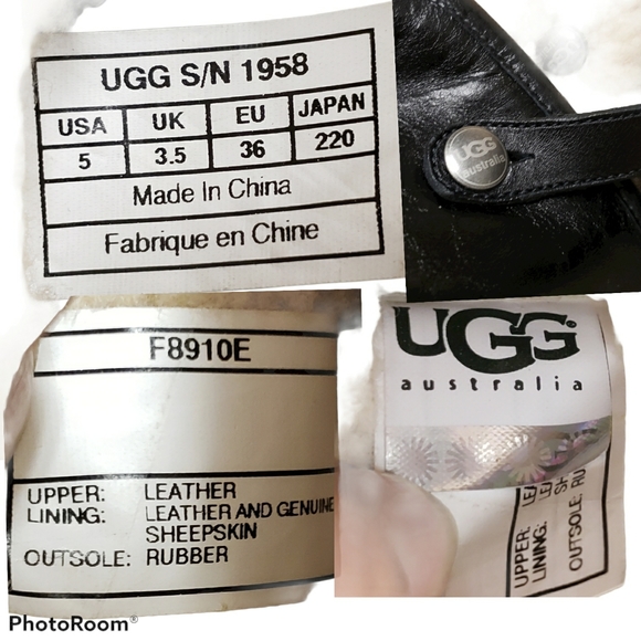 🆕️ NEW UGG Lynnea Leather Studded Boots👢Sz 5 - Picture 11 of 16